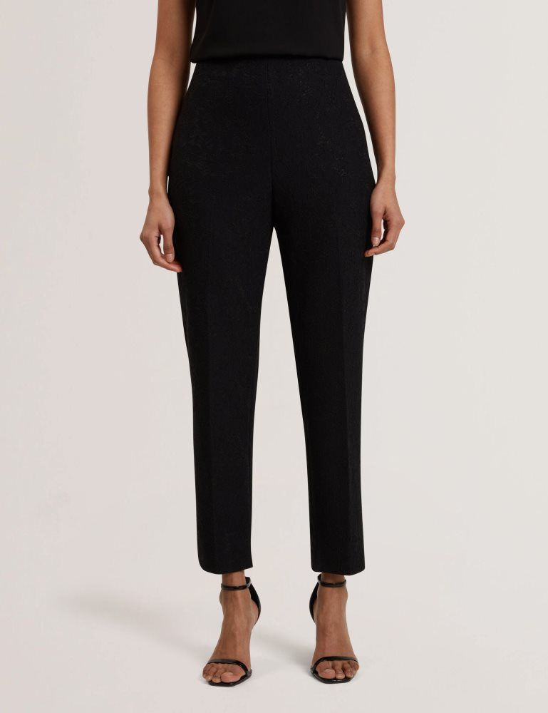 Ted Baker Meriot - Bonded Lace Slim Tailored Trousers Anzüge Damen Schwarz | 591240-RNE