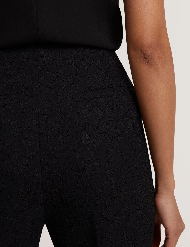 Ted Baker Meriot - Bonded Lace Slim Tailored Trousers Anzüge Damen Schwarz | 591240-RNE