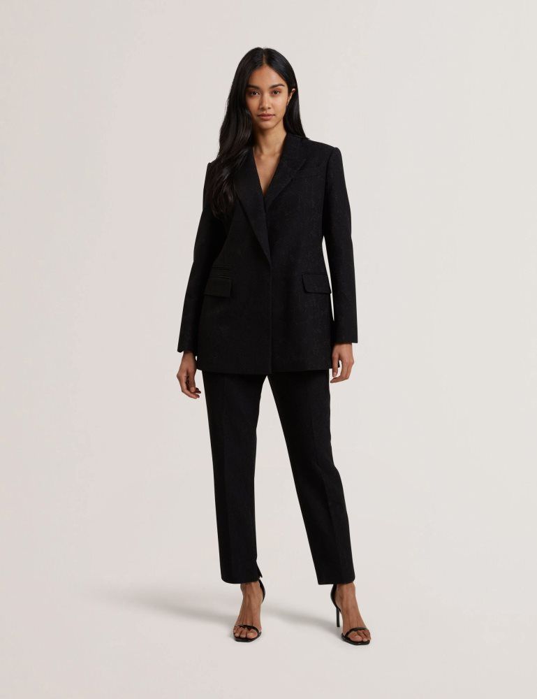 Ted Baker Meriot - Bonded Lace Slim Tailored Trousers Anzüge Damen Schwarz | 591240-RNE