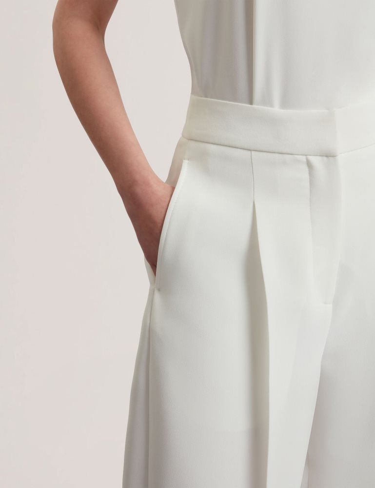 Ted Baker Morriat - Barrel Leg Woven Tailored Trousers Anzüge Damen Weiß | 190572-NBY