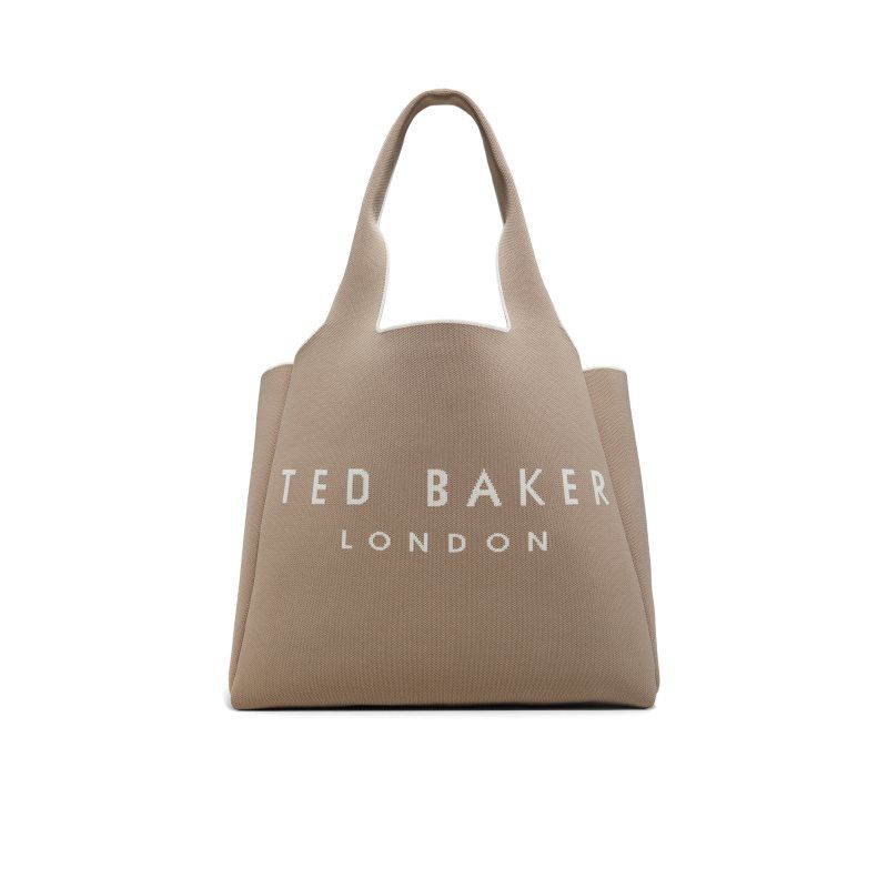 Ted Baker Nora - Large Knit Tote Tragetaschen Damen Grau Braun | 724096-YVA