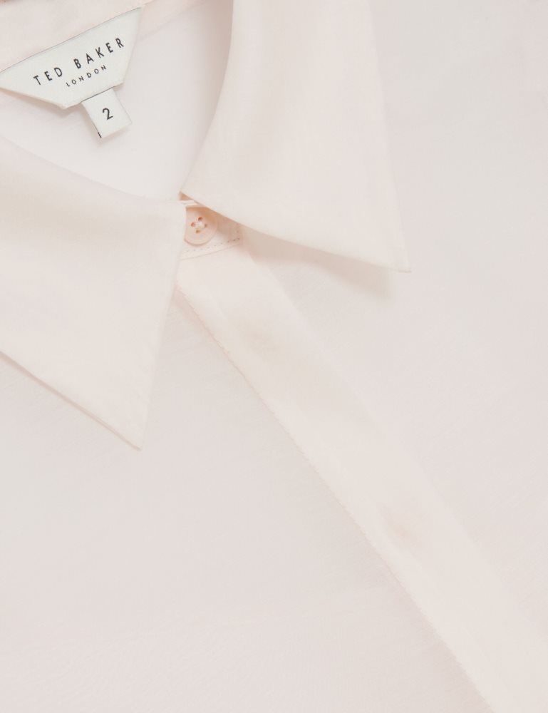 Ted Baker Norella - Sheer Organza Longline Sleeveless Blouse Anzüge Damen Rosa | 809314-GZL
