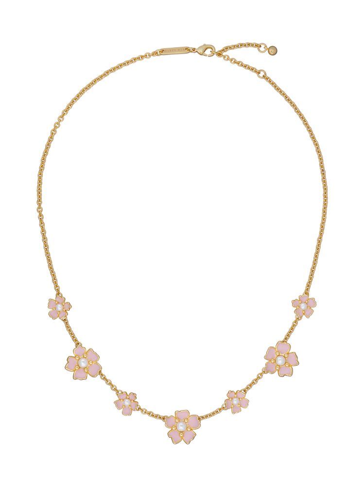 Ted Baker Petia - Painted Flower Necklace Schmuck Damen Gold | 703568-SCP