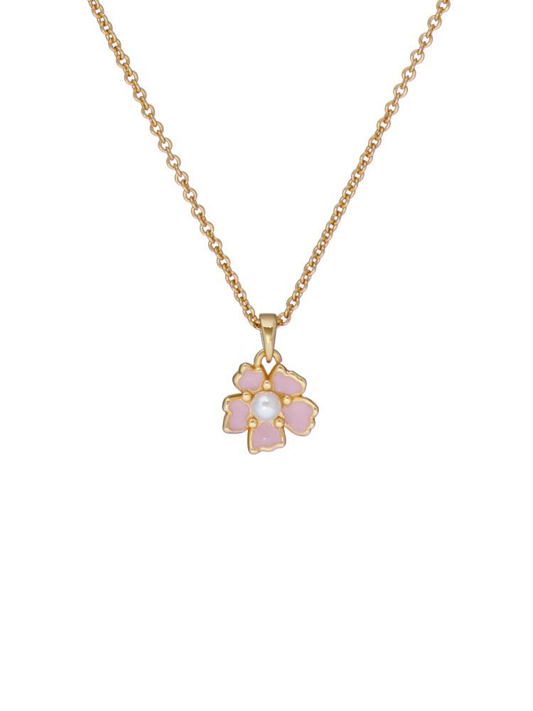 Ted Baker Petiies - Painted Flower Pendant Necklace Schmuck Damen Gold | 723510-GLB