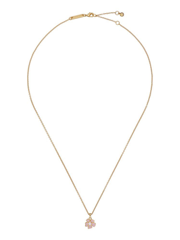 Ted Baker Petiies - Painted Flower Pendant Necklace Schmuck Damen Gold | 723510-GLB