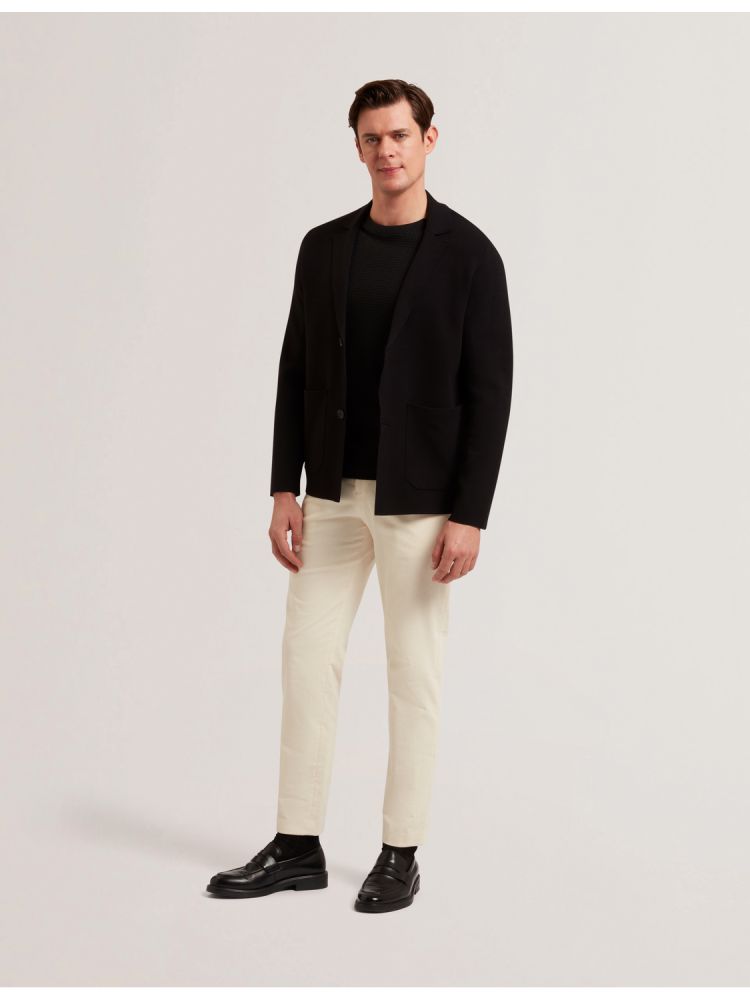Ted Baker Petres - Knitted Button Up Cardigan Jacket Jacken Herren Schwarz | 895761-OLC