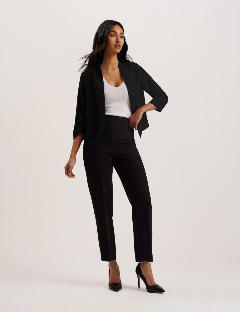 Ted Baker Popsy - 3/4 Sleeve Crop Jacket Anzüge Damen Schwarz | 461205-KCL
