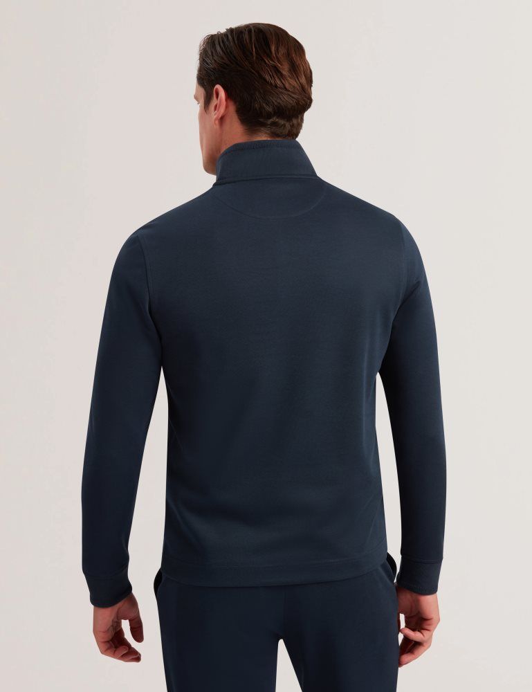 Ted Baker Pryor - Half-zip Funnel Neck Sweatshirt Oberteile Herren Navy | 860741-FZY