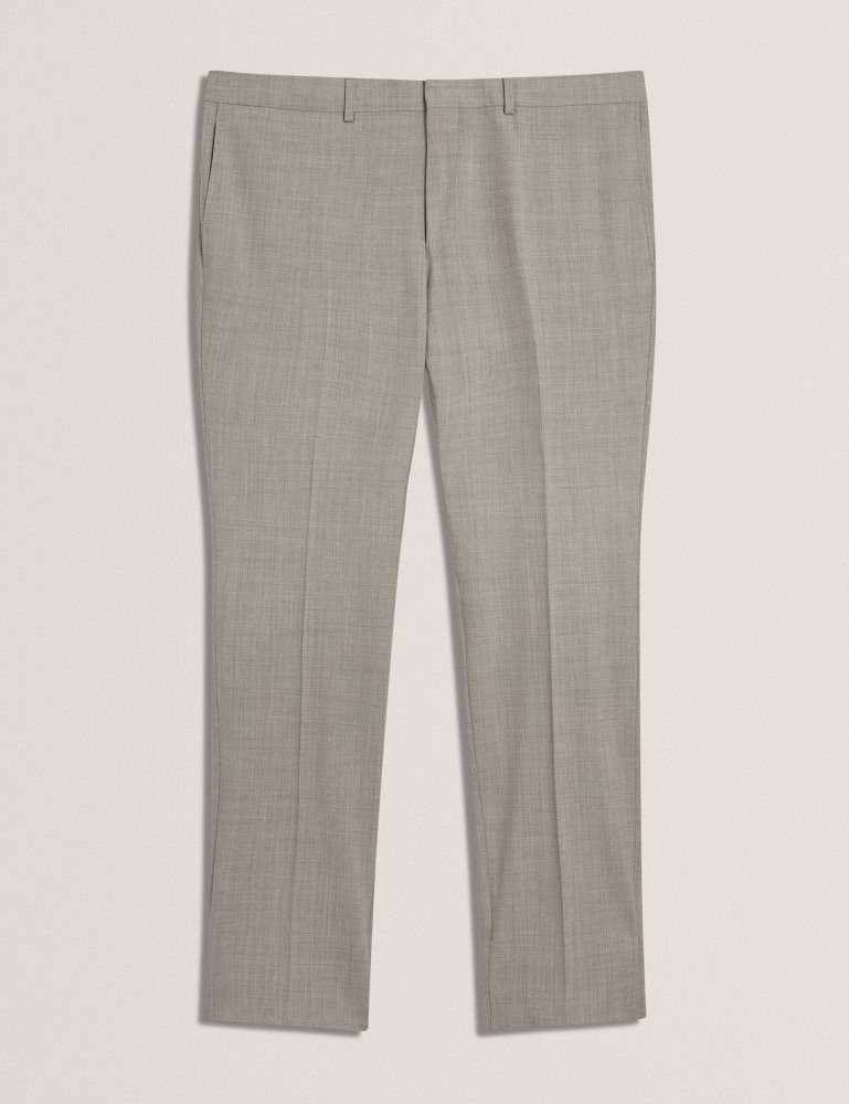 Ted Baker Ralphs - Tailored Fit Sharkskin Wool Suit Pants Anzüge Herren Grau | 274096-OFN
