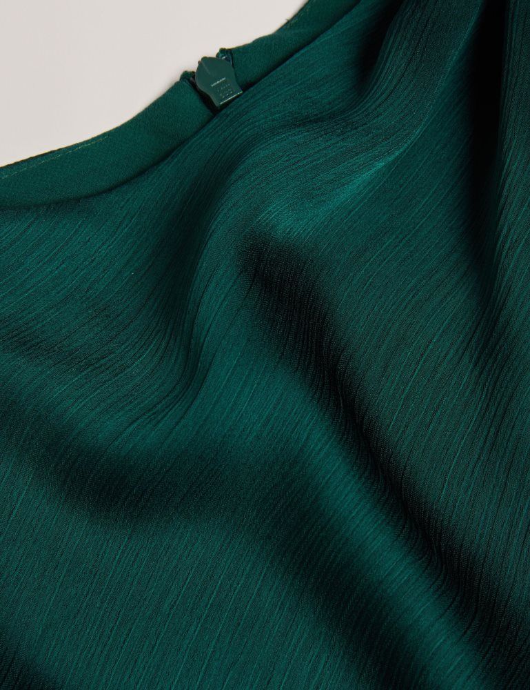 Ted Baker Rimini - Chiffon Drape Neck Detail Midaxi Dress Kleid Damen Grün | 387960-AYV