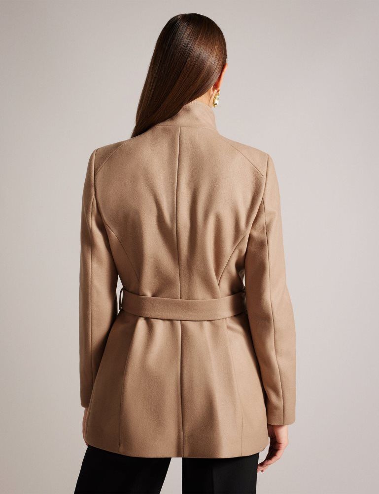 Ted Baker Rosess - Short Belted Wool Wrap Coat Jacken Damen Braun | 349208-OUK