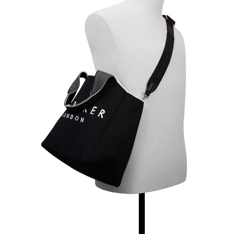 Ted Baker Sara - Small Knit Tote Tragetaschen Damen Schwarz | 593164-SIC