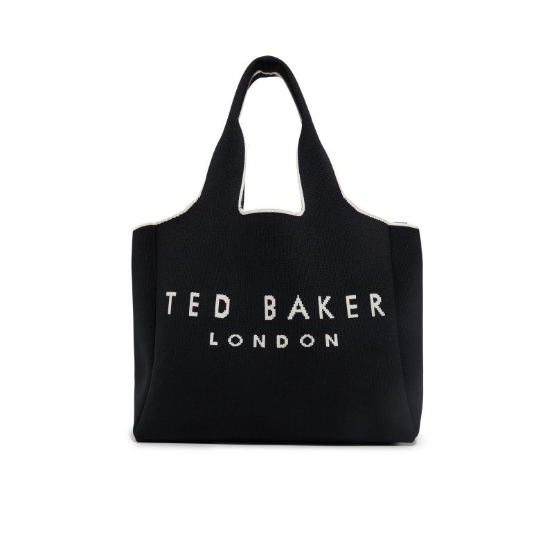 Ted Baker Sara - Small Knit Tote Tragetaschen Damen Schwarz | 593164-SIC