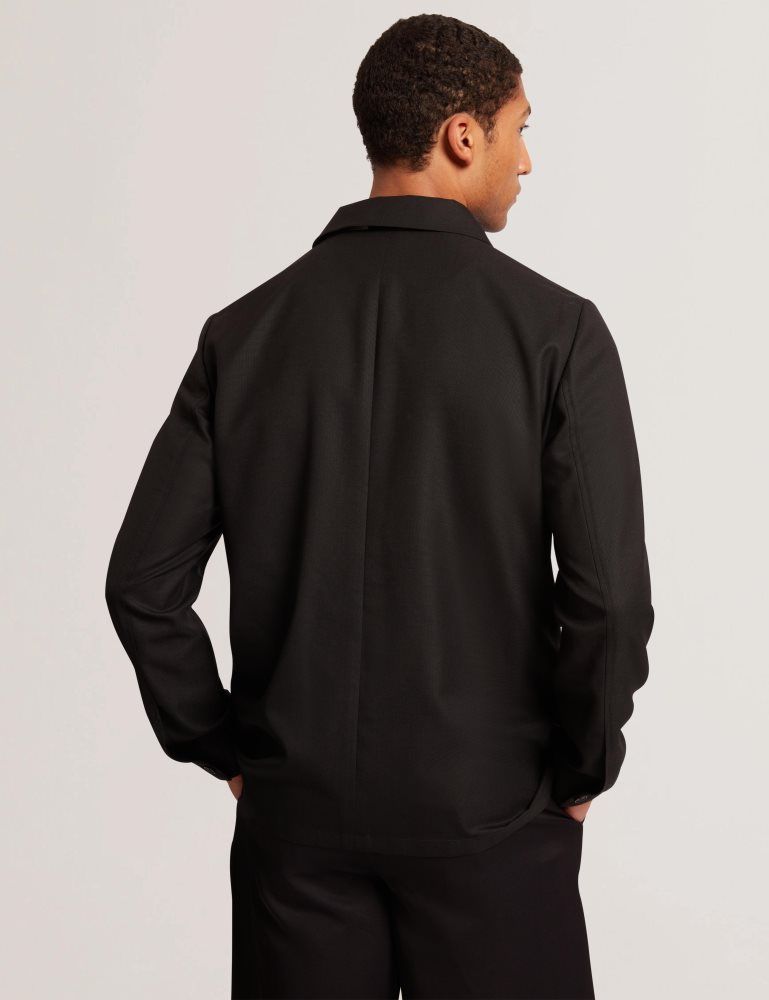 Ted Baker Selwynj - Lightweight Wool Blend Jacket Jacken Herren Schwarz | 914372-BIJ