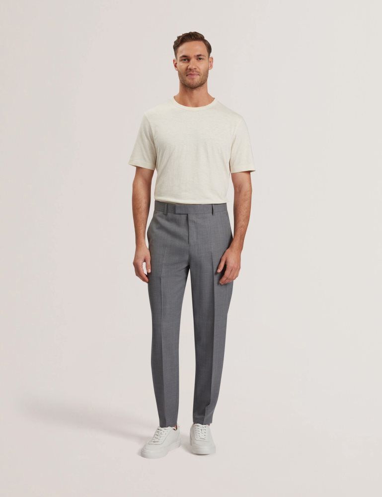 Ted Baker Selwynt - Lightweight Wool Blend Trouser Hose Herren Grau | 703516-CAB