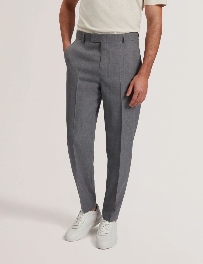 Ted Baker Selwynt - Lightweight Wool Blend Trouser Hose Herren Grau | 703516-CAB