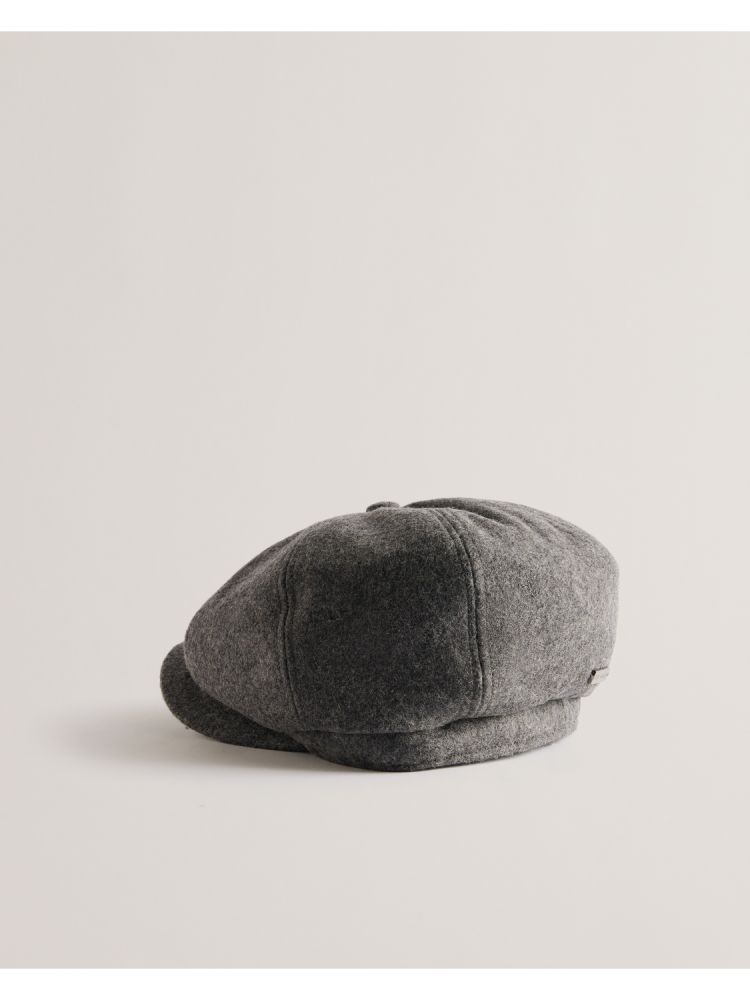 Ted Baker Simonns - Wool Blend Baker Boy Hat Hats, Gloves & Scarves Herren Grau | 693824-XBQ