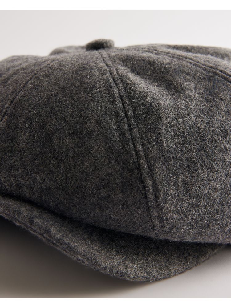 Ted Baker Simonns - Wool Blend Baker Boy Hat Hats, Gloves & Scarves Herren Grau | 693824-XBQ