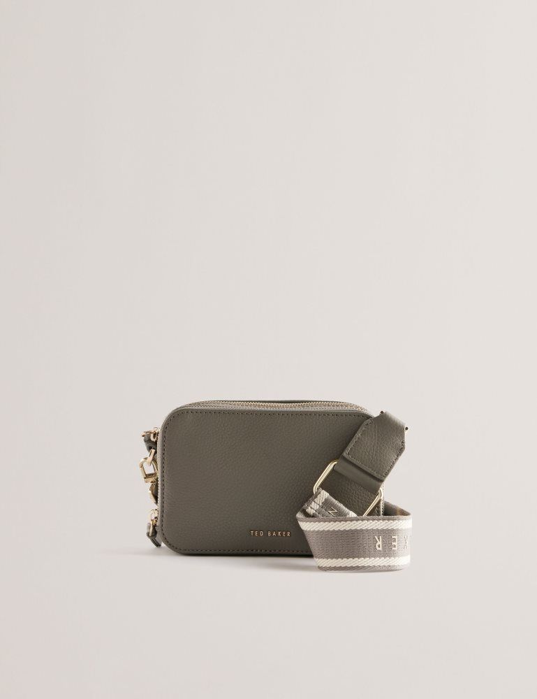 Ted Baker Stunna - Mini Leather Crossbody Camera Bag Umhängetaschen Damen Grau | 983201-FJS