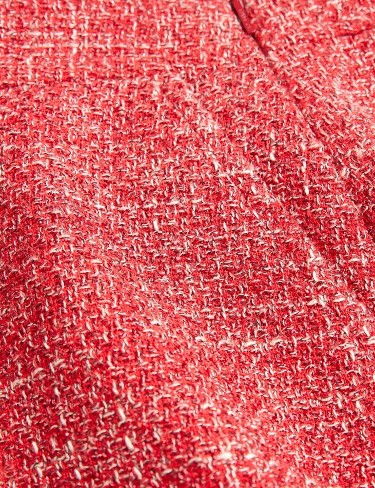Ted Baker Sumis - Tailored Boucle Midi Skirt With Front Slit Röcke Damen Rot | 521089-JQY