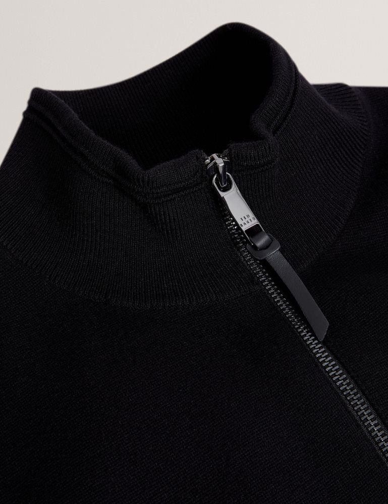 Ted Baker Terince - Zip-through Funnel Neck Gillet Jacken Herren Schwarz | 580271-FVI