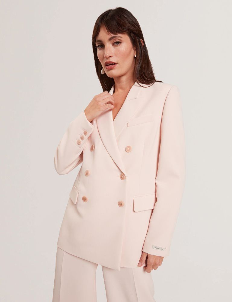 Ted Baker Traga - Tailored Double Breasted Woven Blazer Jacken Damen Rosa | 310976-BWT