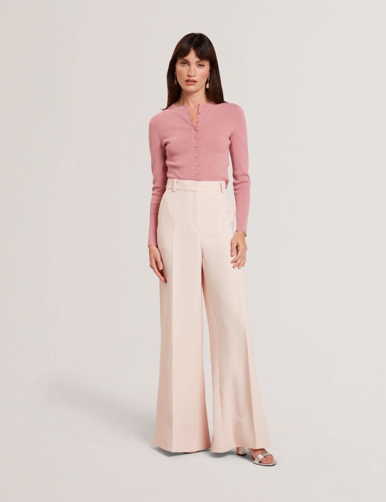 Ted Baker Tragat - Ultra Wide Leg Woven Tailored Trousers Anzüge Damen Rosa | 457213-EKT