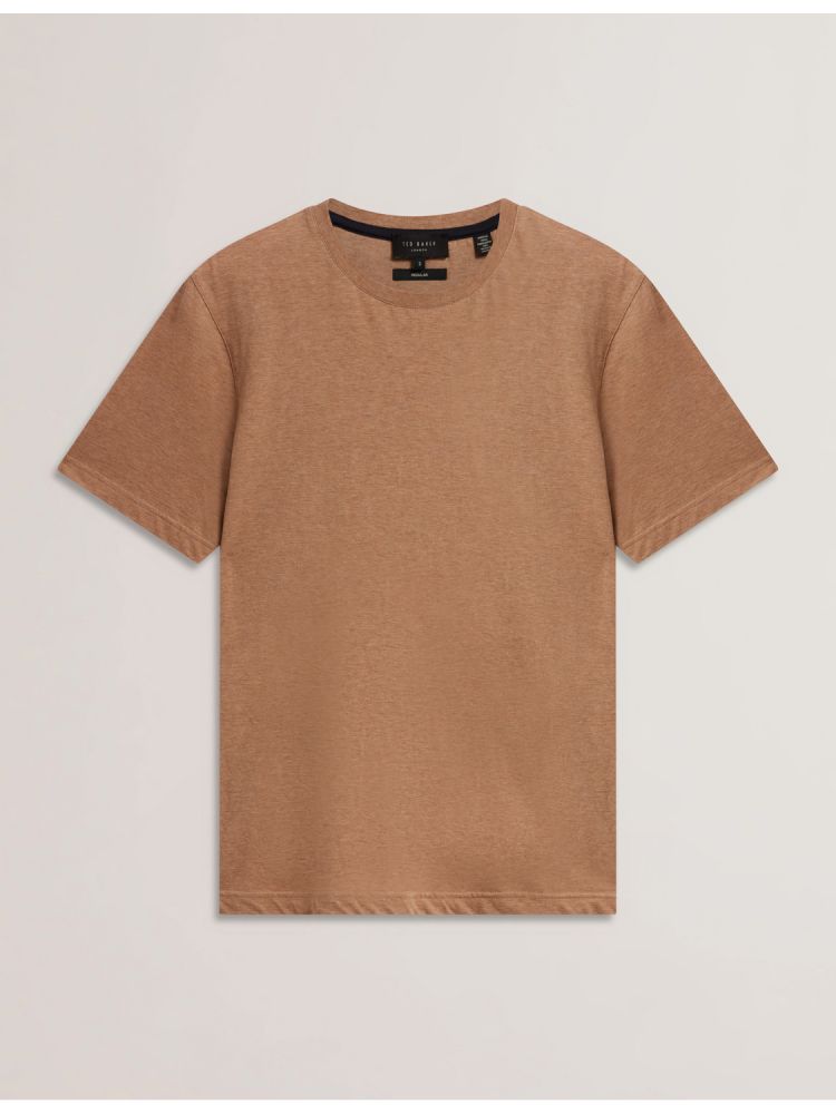 Ted Baker Tywinn - Classic Crew Neck Cotton T-shirt Oberteile Herren Braun | 574230-TYJ