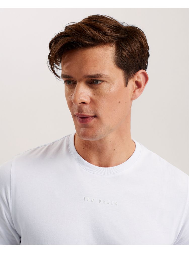 Ted Baker Wiskin - Short Sleeve Regular Branded T-shirt Oberteile Herren Weiß | 521748-XLN